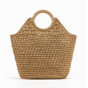 Zara Woven Shopper Bag